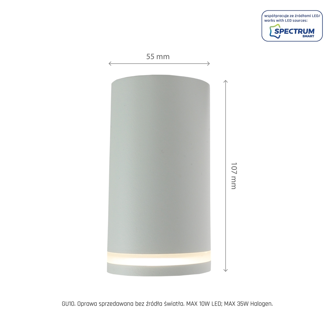 Sprawdź Chloe Mini Ring Natynkowa Gu10 230 V Ip20 Fi55*107mm Biały Nieruchoma Chloe Mini Ring Natynkowa Gu10 230 V Ip20 Fi55*107mm Biały Nieruchoma