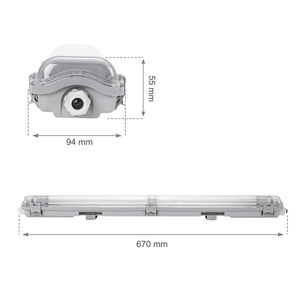 Limea Led Tube Slim Hermetyk G13 2x60 250 V Ip65   710x90x63 Mm Szary small 5