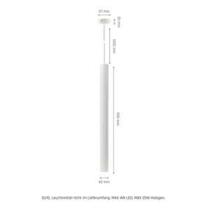 Chloe Slim Mr11 Zwieszana Baza 250 V Ip20 40x500+1m Kabel Biały Regulowany Kąt świecenia small 11
