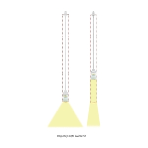 Chloe Slim Mr11 Zwieszana Baza 250 V Ip20 40x500+1m Kabel Biały Regulowany Kąt świecenia small 6