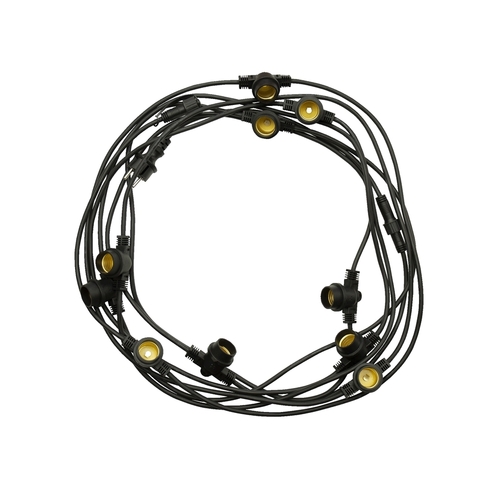 Sprawdź Girlanda 250 V Ip44 5000mm  10x E27 Czarny łączona