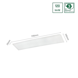Algine Panel Backlight 40 W Cw 230 V 120st Ip20      300x1200x25 Biały small 4