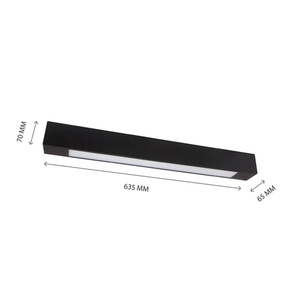 Allday Led Tube 600 250 V 635x65x70mm Czarny 2 Allday Led Tube 600 250 V 635x65x70mm Czarny small 2