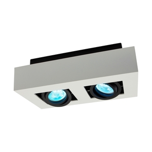 Mirora Gu10 X2 Natynkowa Gu10 250 V Ip20 255 X145 X85 Mm Biały Czarny Prostokątna Ruchoma small 5