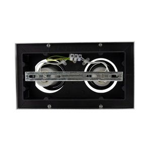 Mirora Gu10 X2 Natynkowa Gu10 250 V Ip20 255 X145 X85 Mm Biały Czarny Prostokątna Ruchoma small 6