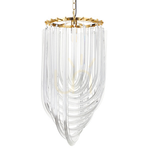 Lampa wisząca WAVE złota 60 cm 0 Lampa wisząca WAVE złota 60 cm small 0