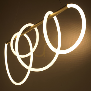 Lampa wisząca FANTASIA LED złota 120 cm 4 Lampa wisząca FANTASIA LED złota 120 cm small 4