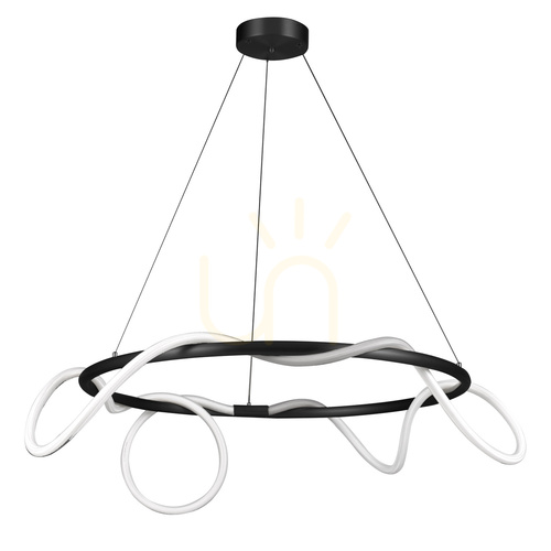Sprawdź Lampa wisząca FANTASIA ROUND LED czarna 60 cm