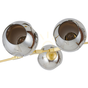 Lampa wisząca MODERN ORCHID-9 złoto szara 150 cm small 2