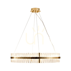 Lampa wisząca AURA LED złota 85 cm small 4