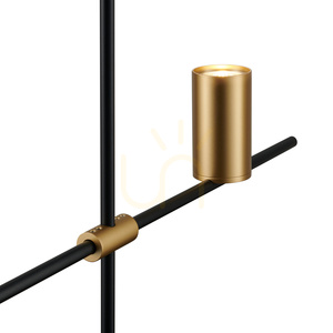 Lampa wisząca LUNGO czarno złota 135 cm small 1