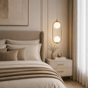 Lampa wisząca COSTA DUO złota 50 cm small 1