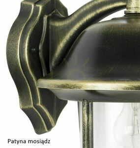 Kinkiet zewnętrzny SU-MA Prince czarny vintage E27 K 3012/1/O small 7