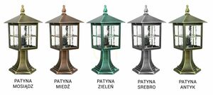 Lampa ogrodowa stojąca SU-MA Wenecja czarna patynowana K 4011/1/KW small 3