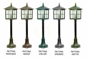 Lampa ogrodowa stojąca SU-MA Wenecja czarna 76 cm K 5002/3/KW small 6