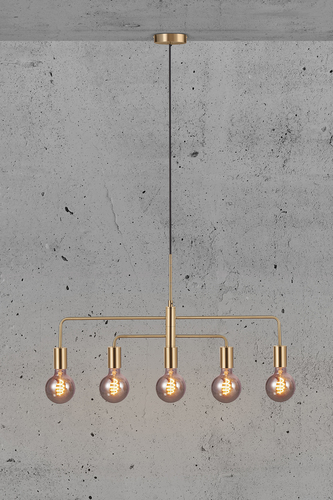 Sprawdź Lampa wisząca Gloom 5-spot Nordlux, 5xE27, mosiądz
