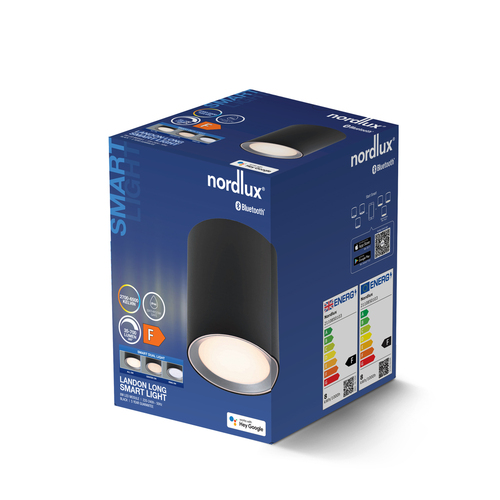Sprawdź Plafon Nordlux Landon Smart Long czarny LED 8 W 2110850103