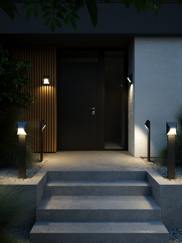 Sprawdź Lampa ogrodowa PONTIO Nordlux GU10 25W Aluminium Czarny