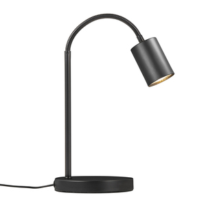 Lampa stołowa EXPLORE GU10 7W czarna głowica obrotowa 360° elastyczne ramię 37 cm 2213505003 Nordlux small 2
