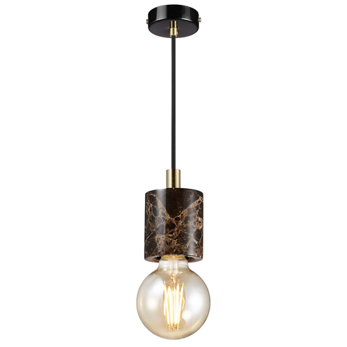 Sprawdź Lampa wisząca SIV Nordlux E27 60W Marmur Brązowy