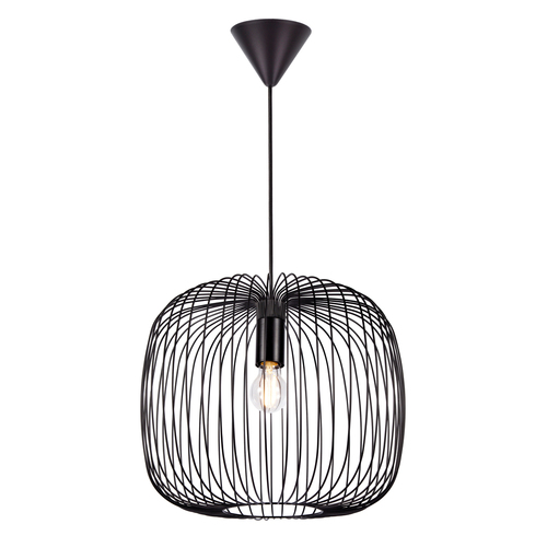Sprawdź Lampa wisząca BERONI Nordlux E27 60W Metal Czarny