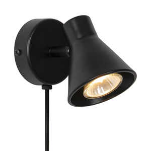 Lampa ścienna EIK Nordlux GU10 35W Metal Czarny small 2