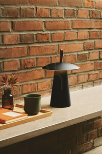 Czarna akumulatorowa lampa stołowa Nordlux Ara To-Go 2 LED, aluminium, 2318245003 small 2