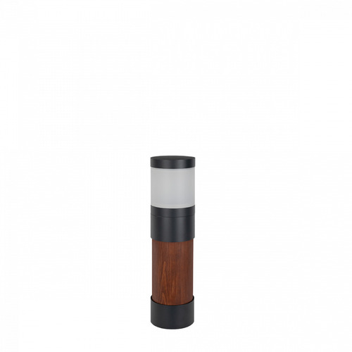Sprawdź Słupek Oświetleniowy LILLESAND Wood 2334 Aluminium RAL-9006 - NORLYS