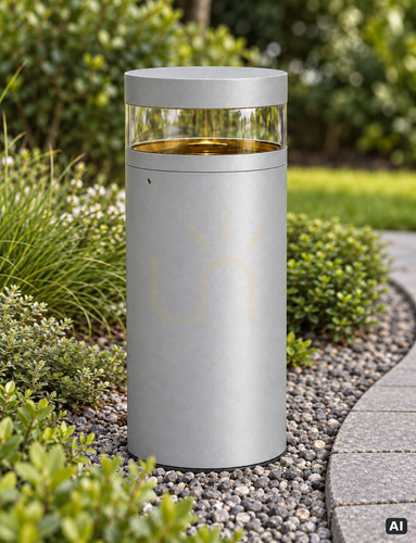 Sprawdź Słupek Oświetleniowy STAVANGER 5061 Aluminium RAL-9006 - NORLYS