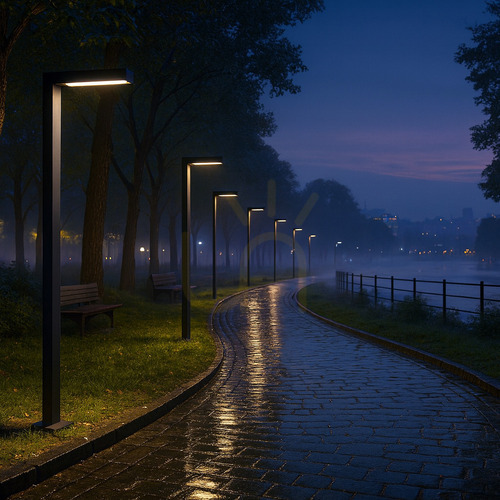 Sprawdź Słup oświetleniowy NORLYS Asker Pole Pro 5162BL czarny 2,16 m LED 8,5 W 4000 K