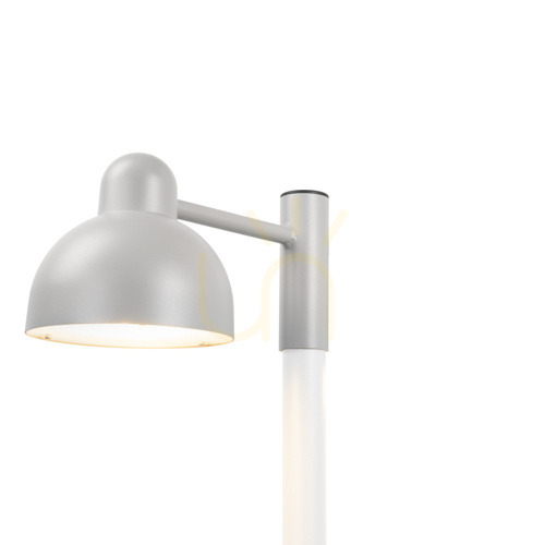 Sprawdź Latarnia ogrodowa Norlys Koster Pro 1823AL aluminium RAL 9006 LED 18,1 W 3000 K na słup Ø60 mm