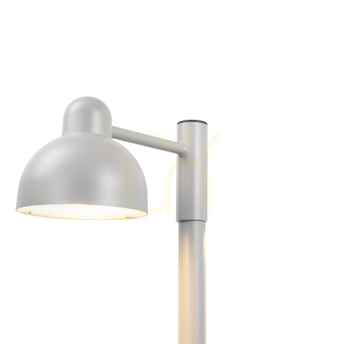 Sprawdź Latarnia ogrodowa LED NORLYS Koster Pro 1836AL, aluminium RAL 9006, 4000 K, 236–336 cm