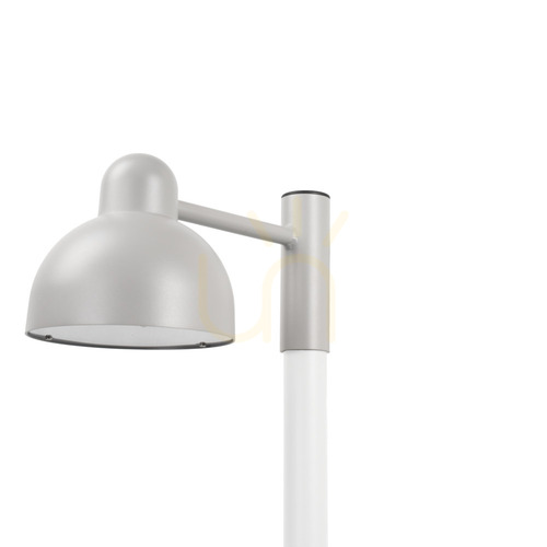 Sprawdź Oprawa słupowa nasadzana NORLYS Koster Pro 1843AL – na trzonek ø50 mm, LED 18,4 W, 4000 K, DALI2, jasnoszara RAL 9006, IP65
