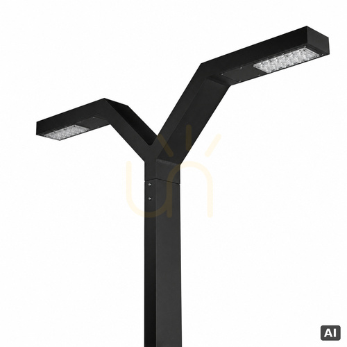 Sprawdź Latarnia ogrodowa NORLYS Trysil 1037BL czarna LED 34 W 4000 K 4 m
