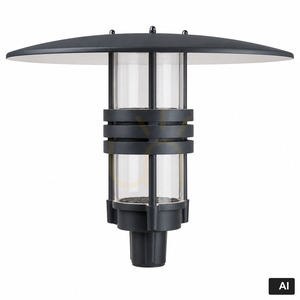 Latarnia ogrodowa Norlys Visby 5002 grafitowa RAL 7016 LED 43,6W 2624lm 4000K IP65 na słup Ø60 small 4