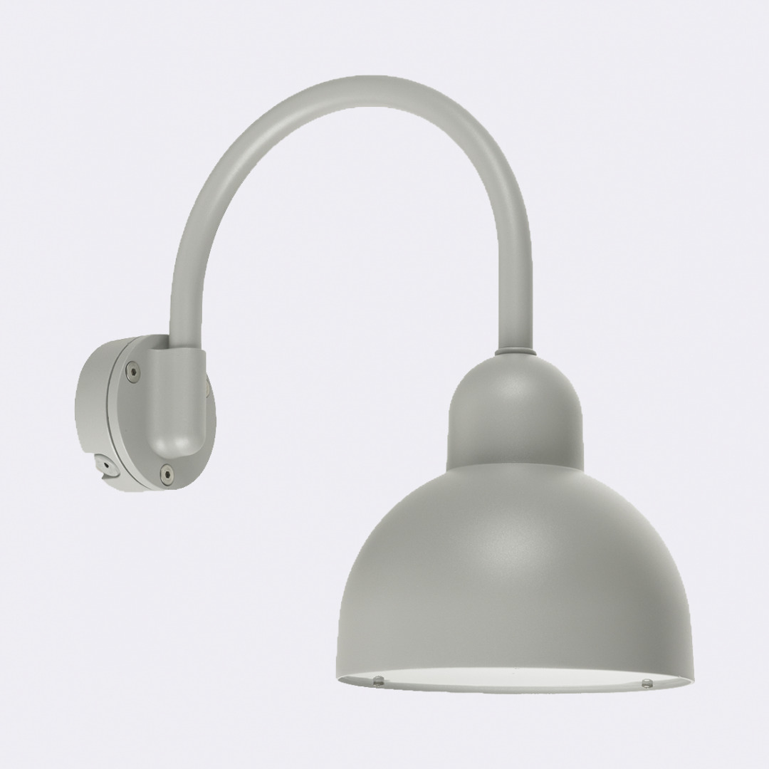 Sprawdź Kinkiet Zewnętrzny KOSTER 720 Aluminium RAL-9006 - NORLYS Kinkiet Zewnętrzny KOSTER 720 Aluminium RAL-9006 - NORLYS