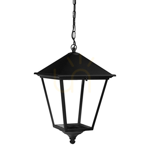 Sprawdź Lampa zewnętrzna wisząca  IP54 LONDON BIG 4140BL czarny 17,5W 3000K - premium NORLYS