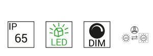 Reflektor zewnętrzny Norlys Moss 6702BL na wysięgniku 60,5 cm, LED 8,4 W 3000 K 36°, czarny RAL 9005 small 2