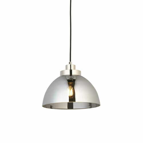 Sprawdź Lampa wisząca Endon Caspa nikiel szkło E27 LED 27 cm 100046
