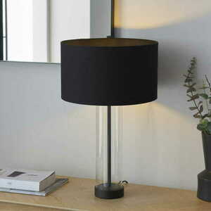 Czarna dotykowa lampa stołowa Endon Lessina 100440 1 × E27 LED maks. 10 W 57 cm small 1