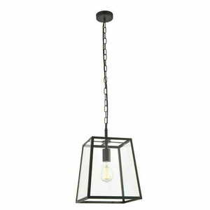 Lampa wisząca Endon Hurst czarna stalowa 1xE27 LED dimmable 27,5 cm small 6