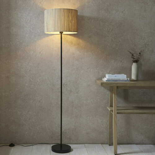 Sprawdź Lampa podłogowa Endon Longshore czarna stal 161,5 cm E27