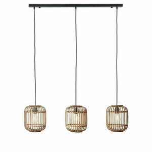 Lampa wisząca Endon Mathias czarna 3-punktowa stal drewno E27 101775 small 0