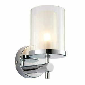 Kinkiet Endon Britton chrom szkło IP44 LED G9 18W 15,5 cm small 0