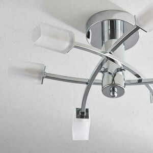 Lampa sufitowa Endon Havana 6xG9 LED chrom/biały Ø45,6 cm small 1