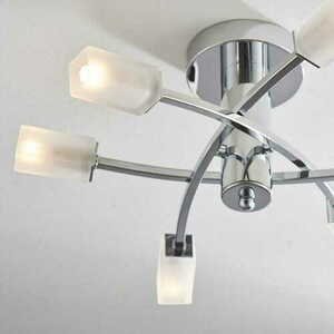 Lampa sufitowa Endon Havana 6xG9 LED chrom/biały Ø45,6 cm small 2