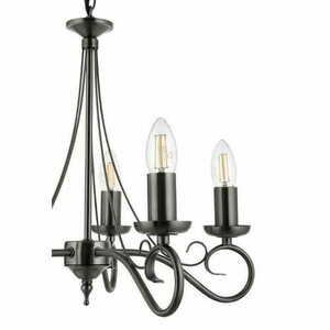 Lampa wisząca Endon Trafford 5xE14 ciemnosrebrna stal 41,5 cm small 1