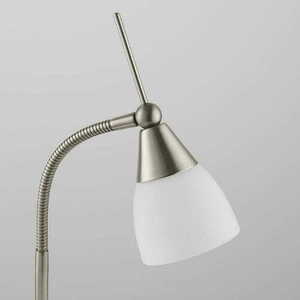 Lampa stojąca Endon Range nikiel biały stal szkło small 1