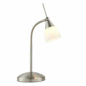 Lampa stojąca Endon Range nikiel biały stal szkło small 3