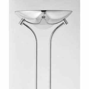 Lampa podłogowa Endon Rome chrom biała stal szkło 180 cm small 3